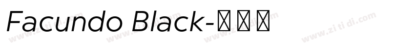 Facundo Black字体转换